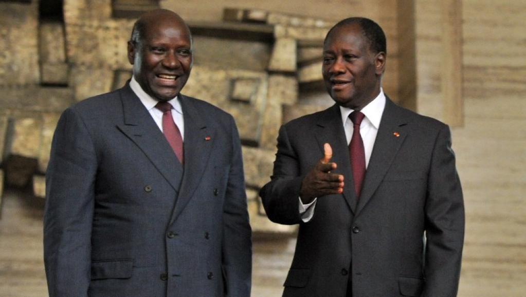 Le Président ivoirien avec son Premier ministre