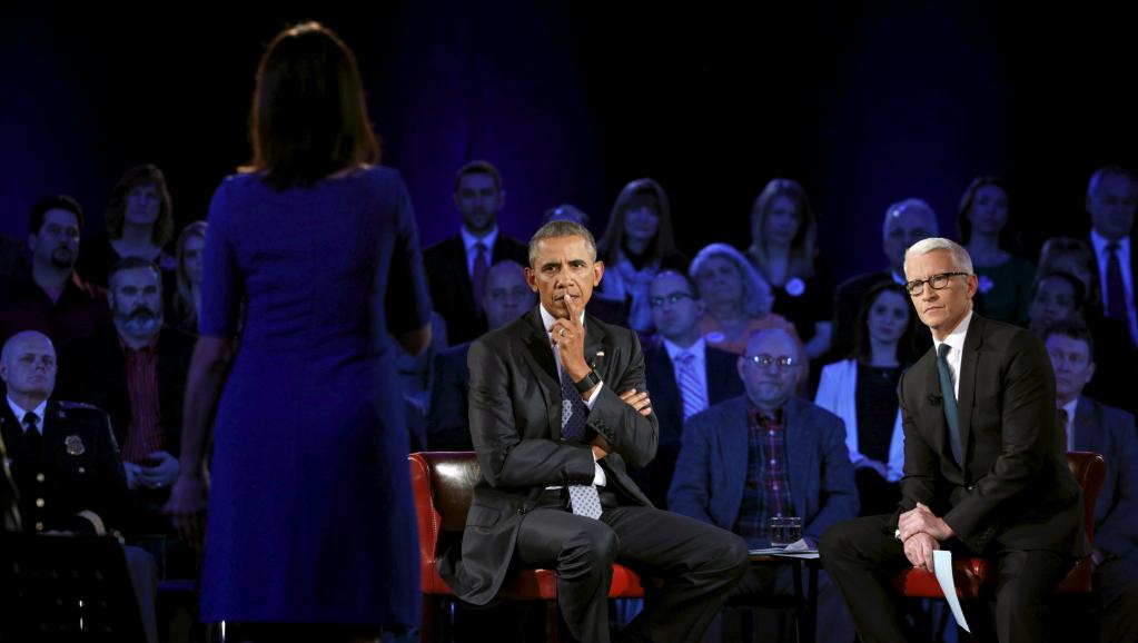 Barack Obama était invité sur le plateau de CNN le 7 janvier pour un débat avec des citoyens sur les mesures qu'il souhaite faire appliquer sur les armes à feu aux Etats-Unis.
