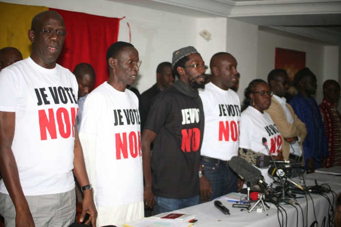 Les Organisations, Mouvements et Personnalités membres du Front du NON ÑAANI BAÑNA démarrent la campagne pour un "NON massif