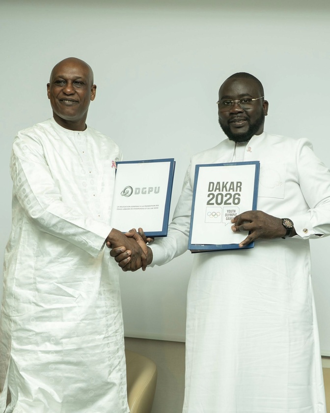 Dakar 2026 : Le COJOJ et la DGPU scellent une convention stratégique, pour faire de Diamniadio le cœur des Jeux Olympiques de la Jeunesse