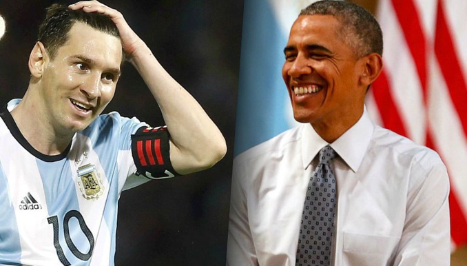 Cadeaux: Messi gâte les filles d’Obama