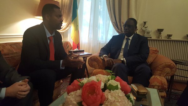 L'ancien international de foot Salif Diao et ses partenaires reçus par Macky Sall.
