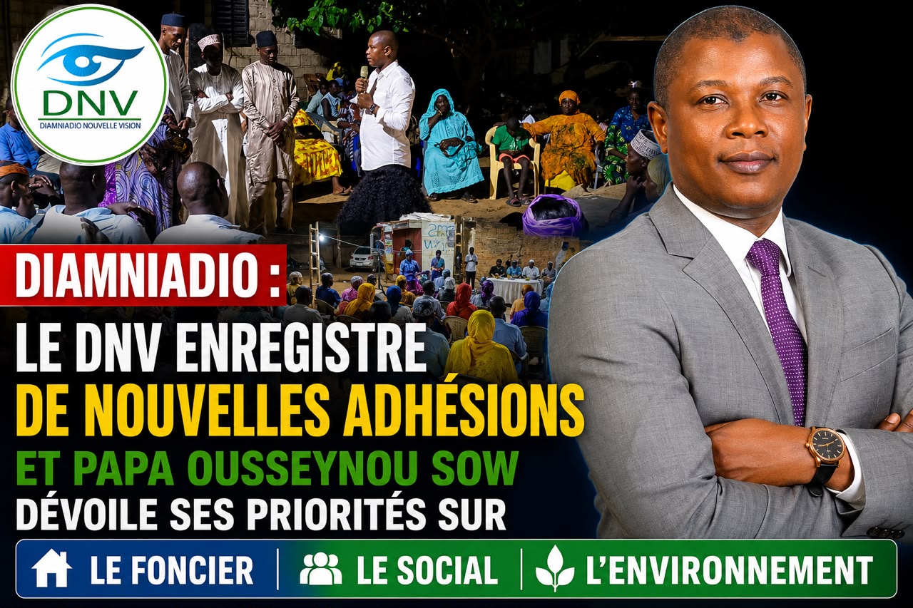 WEEK-END POLITIQUE : PAPA OUSSEYNOU SOW CONFORTE LA DYNAMIQUE DE DNV À DIAMNIADIO
