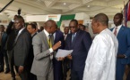quelques images illustratives de la visite du President Macky SALL au stand du FONGIP