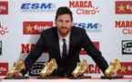 Leo Messi a reçu son 4e Soulier d'Or