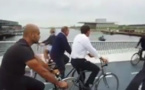 Quand Le Premier ministre danois accueille Macron en Vélo