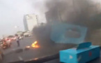 La VDN bloquée par des pneus en feu, le siège de la Convergence Macky horizon 2019 saccagé