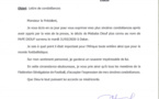 Disparition de Pape Diouf : L'ancien président de la CAF, Issa Hayatou a présenté ses condoléances à la FSF. (DOCUMENT)