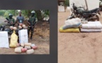 [Photos] Kolda : L'armée met la main sur 4 sacs de chanvre indien