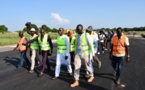 VISITE A L’AEROPORT DE CAP SKIRRING Doudou KA satisfait de l’avancement des travaux exécutés à 60%