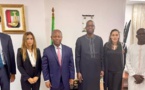 Yankhoba DIATARA, Ministre de l'Economie numérique et des télécommunications a reçue  en  audience une délégation d’Africa50 conduite par son Directeur Général, Mr Alain Ebobisse