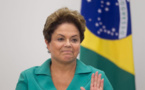 Dilma Rousseff, la présidente du Brésil abattue
