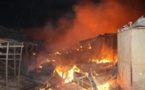 Nouvel incendie au marché Ocass: 35 cantines et 40 étals consumés