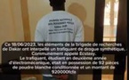 lutte contre le trafic de drogue: un étudiant arrêté avec 92 pièces d’Ecstasy.