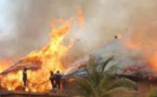 Kédougou : 20 cases réduites en cendres par un incendie à Bantaco