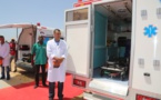 Remise des clés de 3 des 164 ambulances médicalisées prévues sur financement de la BNDE et de BO