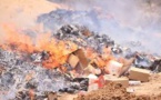 Touba : incinération de sept tonnes de produits impropres à la consommation
