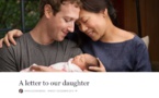 Le fondateur de Facebook devient papa et annonce le don de 99% de ses actions
