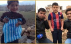 Affaire du sac Messi : L’enfant Kurde a menti, et voici le vrai fan! Rappelez-vous, une photo émouvante d’un jeune garçon qui avait transformé un sac blanc et bleu en maillot de l’Argentine avec le nom et le numéro 10 de Lionel Messi a ému la toile i