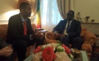 L'ancien international de foot Salif Diao et ses partenaires reçus par Macky Sall.