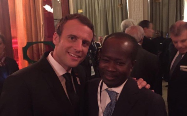 LAUSANNE (Suisse) : Rencontre entre le Président Français Emmanuel Macron et Mamadou Diagna Ndiaye