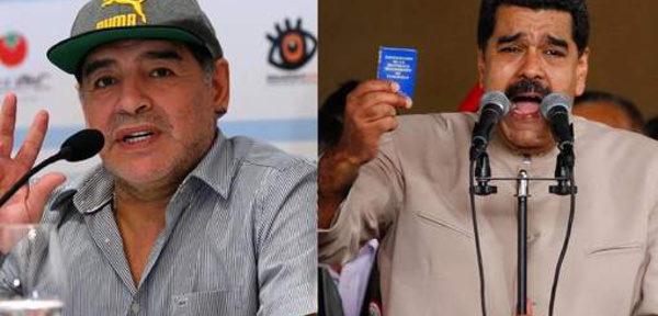 Maradona se propose comme "soldat" à Maduro