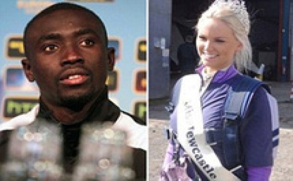 Victime d’insultes racistes : Le couple Papiss Cissé/Miss Newcastle dérange