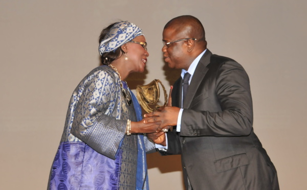 Pr Amsatou Sow Sidibé et Abdoulaye Baldé à la 3ème édition de la nuit du Calebasse!