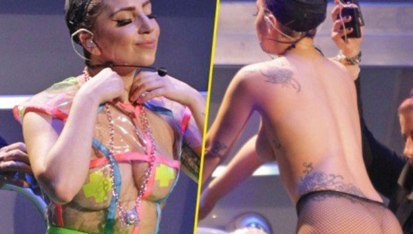 Lady Gaga : sur scène, elle montre tout !