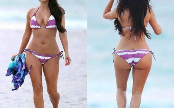 Kim Kardashian : en bikini sur Instagram, elle teste le paddle