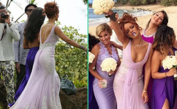 Rihanna demoiselle d’honneur ultra classe pour...(photos)