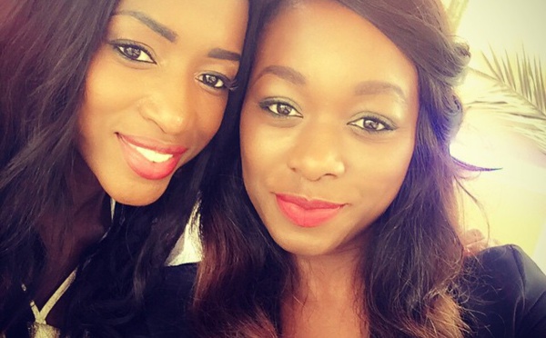 Khady Ndiaye Bijou de "Yewouleen" pose avec Hapsatou Sy du Grand 8 sur Direct8
