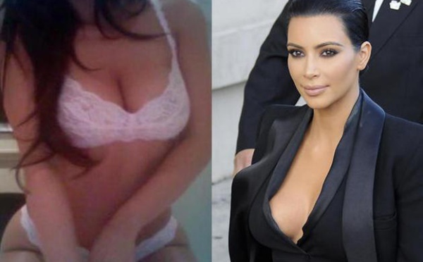 Kim Kardashian en soutien-gorge pour la promo de son livre