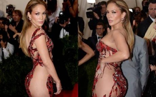 Jennifer Lopez : robe transparente sur le tapis rouge du MET Ball