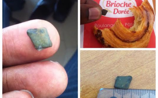 Alerte : Un bout de pierre retrouvée dans un croissant de la Brioche Dorée
