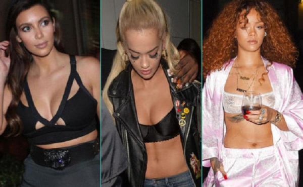 Rihanna, Kim Kardashian… Ces stars qui sortent en soutien-gorge