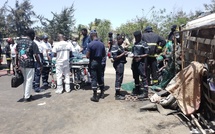 Accident sur l’autoroute : Une collision entre deux cars, fait plusieurs blessés à hauteur de l’école Seyda Mariama Niasse .