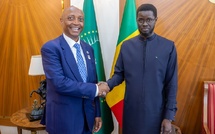 Audience au Palais: Bassirou Diomaye Diakhar Faye échange avec Patrice Motsepe sur la situation du football africain